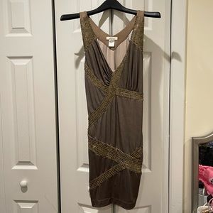 Ark & Co- Shimmery gold dress